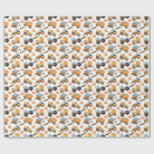 Papier Cadeau Chariots de construction papier d'enrobage (Plat)