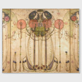 Papier Cadeau Charles Rennie Mackintosh Le Wassail (Plat)
