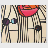 Papier Cadeau Charles Rennie Mackintosh Vitrail (Plat)