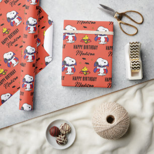 Papier Cadeau Charlie Brown et Gang Halloween