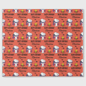 Papier Cadeau Charlie Brown et Gang Halloween (Plat)