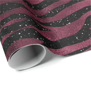 Papier Cadeau Charme noir de Bourgogne de parties scintillantes