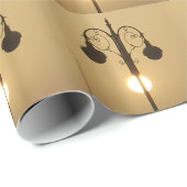 Papier Cadeau Charme victorien : Posts Vintage Streetlight (Coin rond)