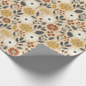 Papier Cadeau Charming Autumn Floral (Coin)