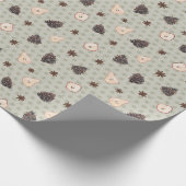 Papier Cadeau Charming Handmade Ornaments Light Blue Wallpaper (Coin)