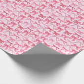 Papier Cadeau charming pink bow pattern (Coin)