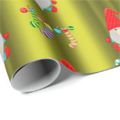 Papier Cadeau Chartreuse Chartreuse Noël vert (Coin rond)