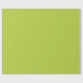 Papier Cadeau Chartreuse Lumineuse Jaune Vert Élégant Couleur So (Plat)