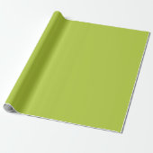 Papier Cadeau Chartreuse Lumineuse Jaune Vert Élégant Couleur So (Déroulé)