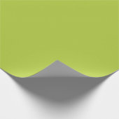Papier Cadeau Chartreuse Lumineuse Jaune Vert Élégant Couleur So (Coin)