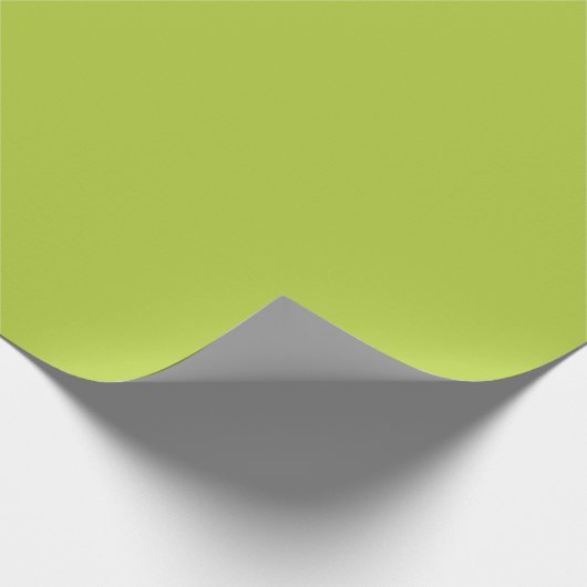 Papier Cadeau Chartreuse Lumineuse Jaune Vert Élégant Couleur So (Coin)