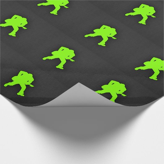 Papier Cadeau Chartreuse, Neon Green Rocker (Coin)