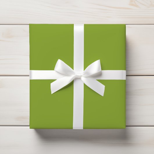 Papier Cadeau Chartreuse Vibrante Vert couleur solide