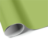 Papier Cadeau Chartreuse Vibrante Vert couleur solide (Coin rond)