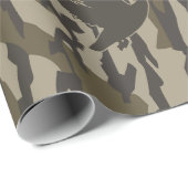 Papier Cadeau Chasse au canard Camo Canards Camo Camo Bottomland (Coin rond)