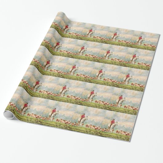 Papier Cadeau Chasse au renard (Déroulé)
