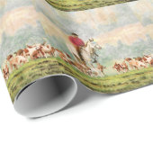 Papier Cadeau Chasse au renard (Coin rond)