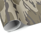 Papier Cadeau Chasse aux cerfs Bottomland Camo Deer Bottomland C (Coin rond)