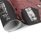 Papier Cadeau Chasse avec Drapeau Américain Chasse à la Bow (Coin rond)