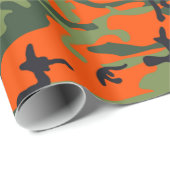 Papier Cadeau Chasse Camo (Coin rond)