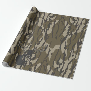 Papier Cadeau Chasse Camo Chasse de cerf blanc Botomland Camo