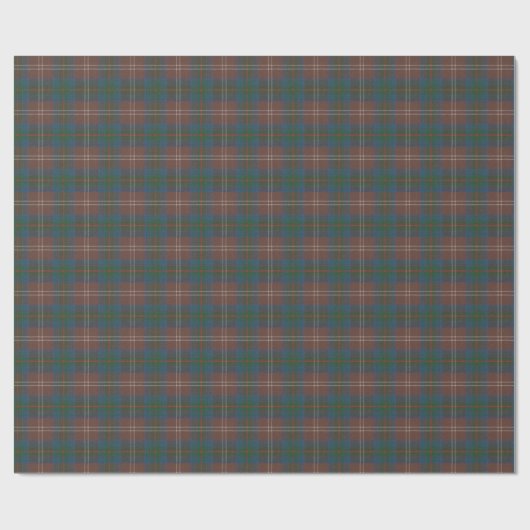 Papier Cadeau Chasse Chisholm Ancien Tartan écossais (Plat)