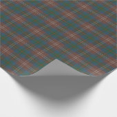 Papier Cadeau Chasse Chisholm Ancien Tartan écossais (Coin)