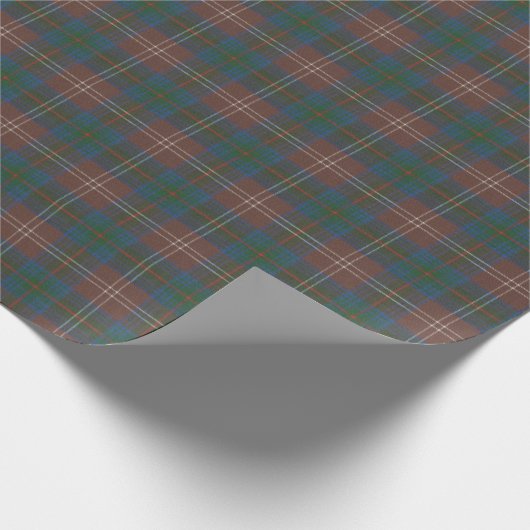Papier Cadeau Chasse Chisholm Ancien Tartan écossais (Coin)