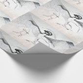 Papier Cadeau Chasse Graphuc noir blanc dessin (Coin)