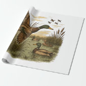 Papier Cadeau Chasse-Rétro-Vol-Caner-Colvert (Déroulé)