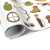Papier Cadeau Chasseur Chasse (Coin rond)