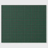 Papier Cadeau Chasseur de bisons Style Plaid vert (Plat)