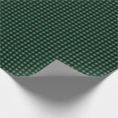 Papier Cadeau Chasseur de bisons Style Plaid vert (Coin)