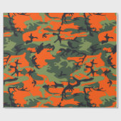 Papier Cadeau Chasseur de camouflage (Plat)