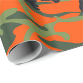 Papier Cadeau Chasseur de camouflage (Coin rond)