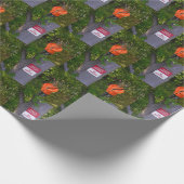 Papier Cadeau chasseur de cerfs dans les bois (Coin)