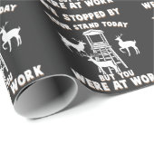 Papier Cadeau Chasseur de cerfs funeste (Coin rond)