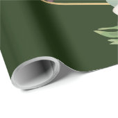 Papier Cadeau Chasseur de jardin géométrique de rouleaux de papi (Coin rond)