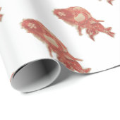 Papier Cadeau Chasseur de monstre (Coin rond)