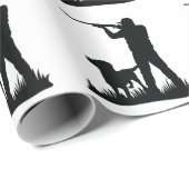 Papier Cadeau Chasseur d'oiseaux (Coin rond)