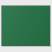 Papier Cadeau Chasseur foncé solide vert (Plat)