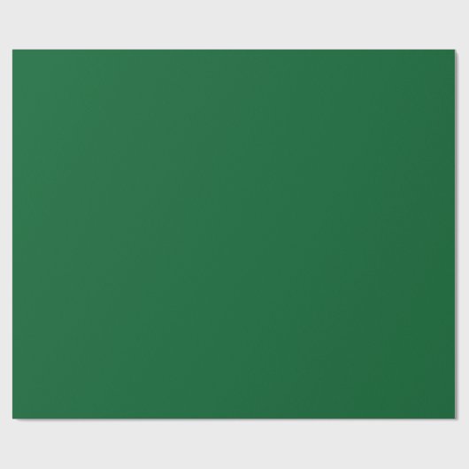 Papier Cadeau Chasseur foncé solide vert (Plat)