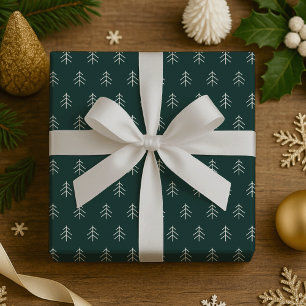 Papier Cadeau Chasseur Motif des arbres modernes