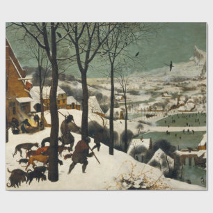 Papier Cadeau Chasseurs dans la neige (par Pieter Bruegel l'Anci