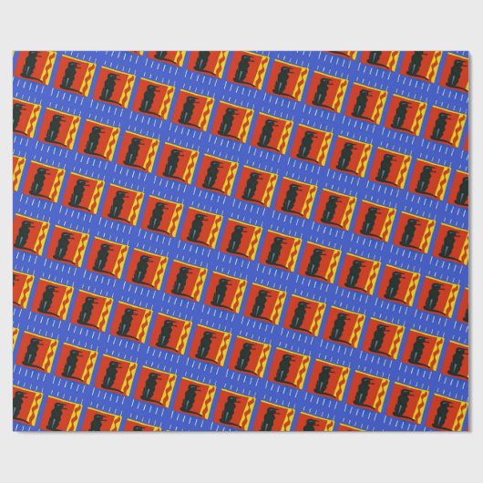 Papier Cadeau Chat, (Plat)