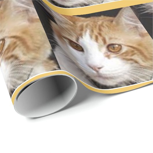 Papier Cadeau chat (Coin rond)