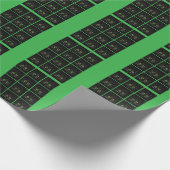 Papier Cadeau Chat à l'oeil vert souriant (Coin)