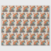 Papier Cadeau Chat Abyssin Coloré (Plat)