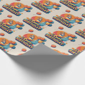 Papier Cadeau Chat Abyssin Coloré (Coin)
