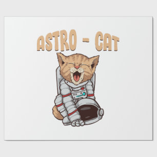 Papier Cadeau Chat Astro